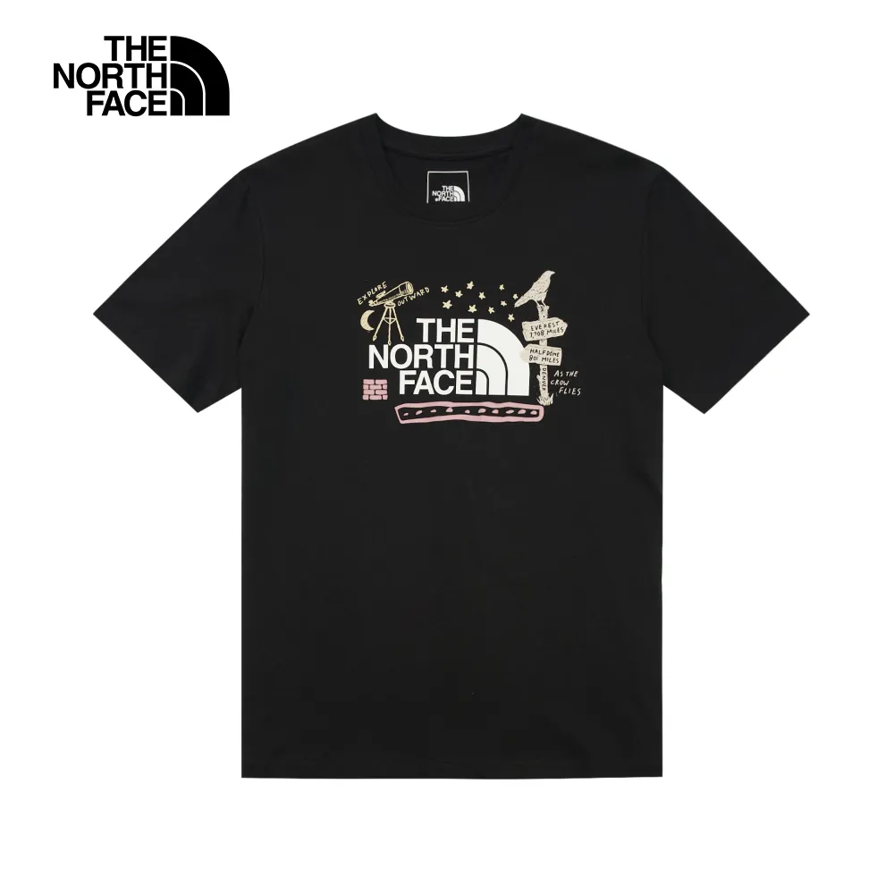 The North Face北面女款黑色舒適透氣大尺寸LOGO印花休閒長袖大學T｜88FUJK3 歷史價格詳細信息