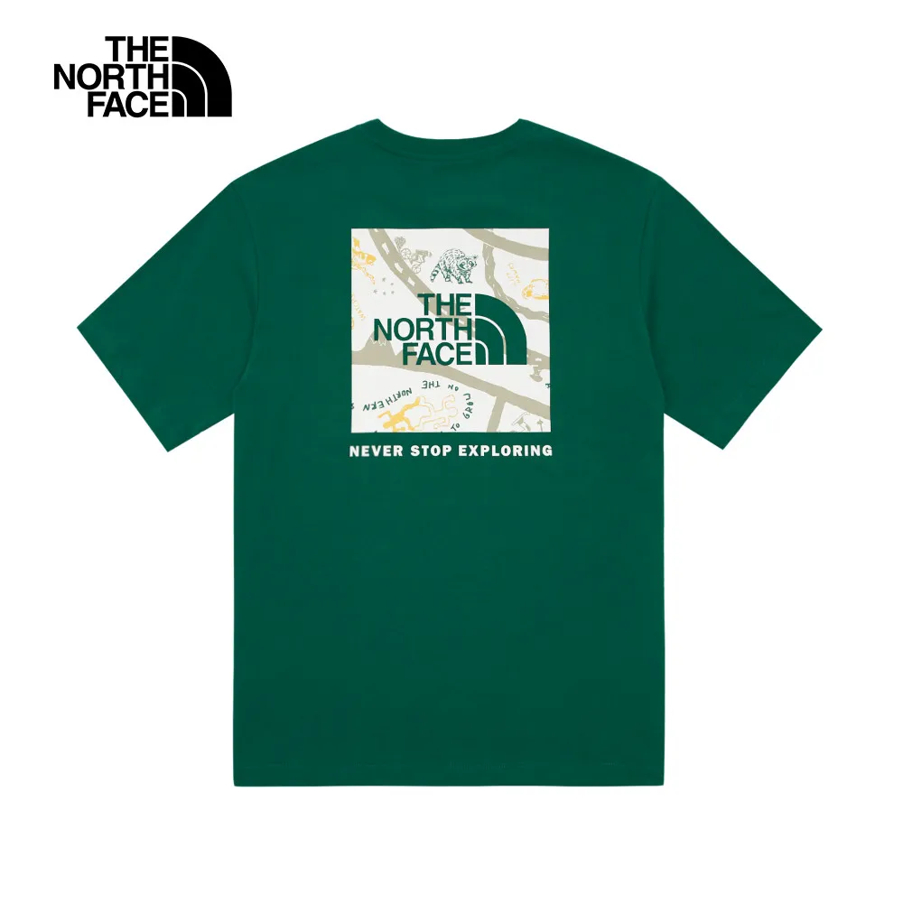The North Face北面男款綠色純棉大尺寸品牌LOGO印花短袖T恤｜86PRI0G 歷史價格詳細信息