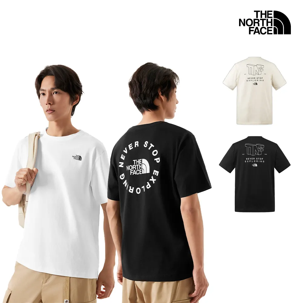 THE NORTH FACE北面短袖2024早春探險者巴士圖案印花T男女情侶款全棉短袖t恤半袖衫短袖打底衫 歷史價格詳細信息