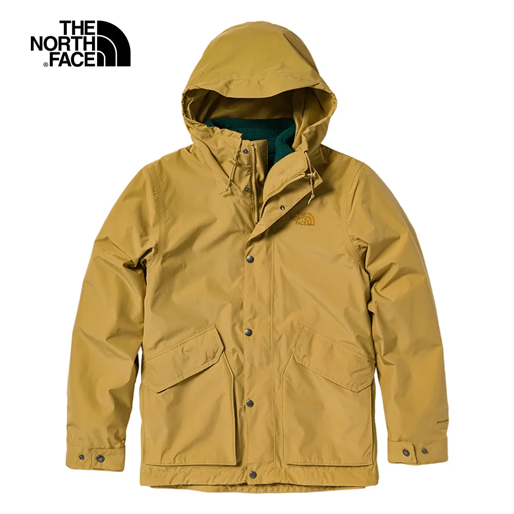 The North Face北面男款棕色防水透氣保暖連帽羽絨內裡三合一外套｜88RK1OI 歷史價格詳細信息