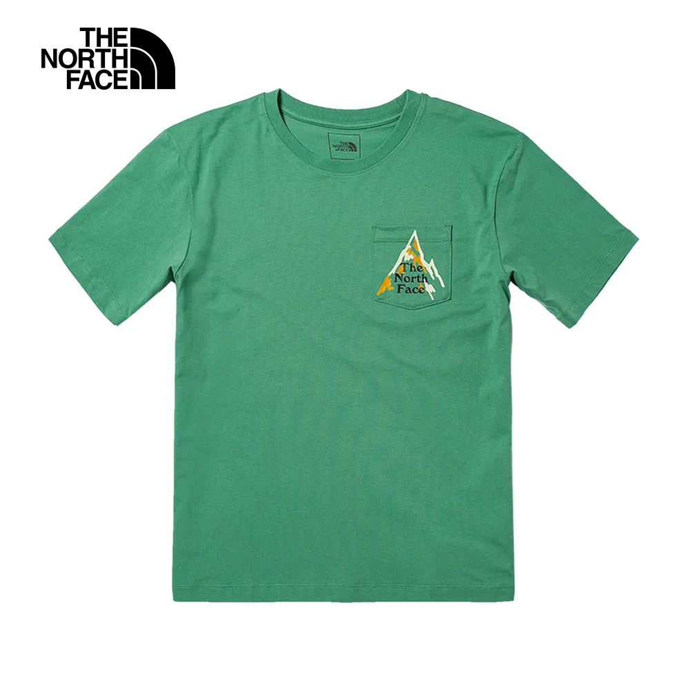 The North Face北面女款綠色純棉胸前趣味印花短袖T恤｜8ASM1OF 歷史價格詳細信息