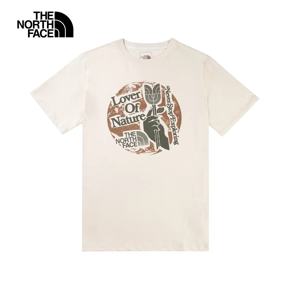 The North Face北面男款白色純棉品牌風景LOGO寬鬆短袖T恤｜88GMFN4 歷史價格詳細信息