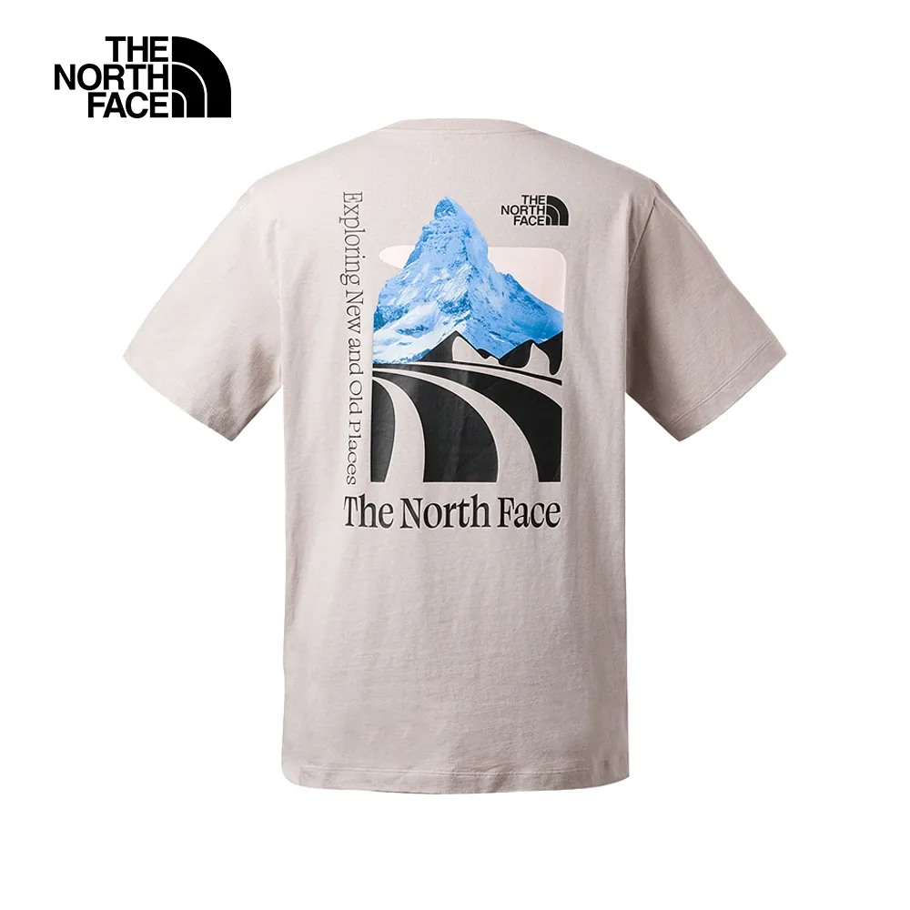 The North Face 男 背部LOGO印花圓領短袖T恤 白 NF0A5AZEFN4 歷史價格詳細信息