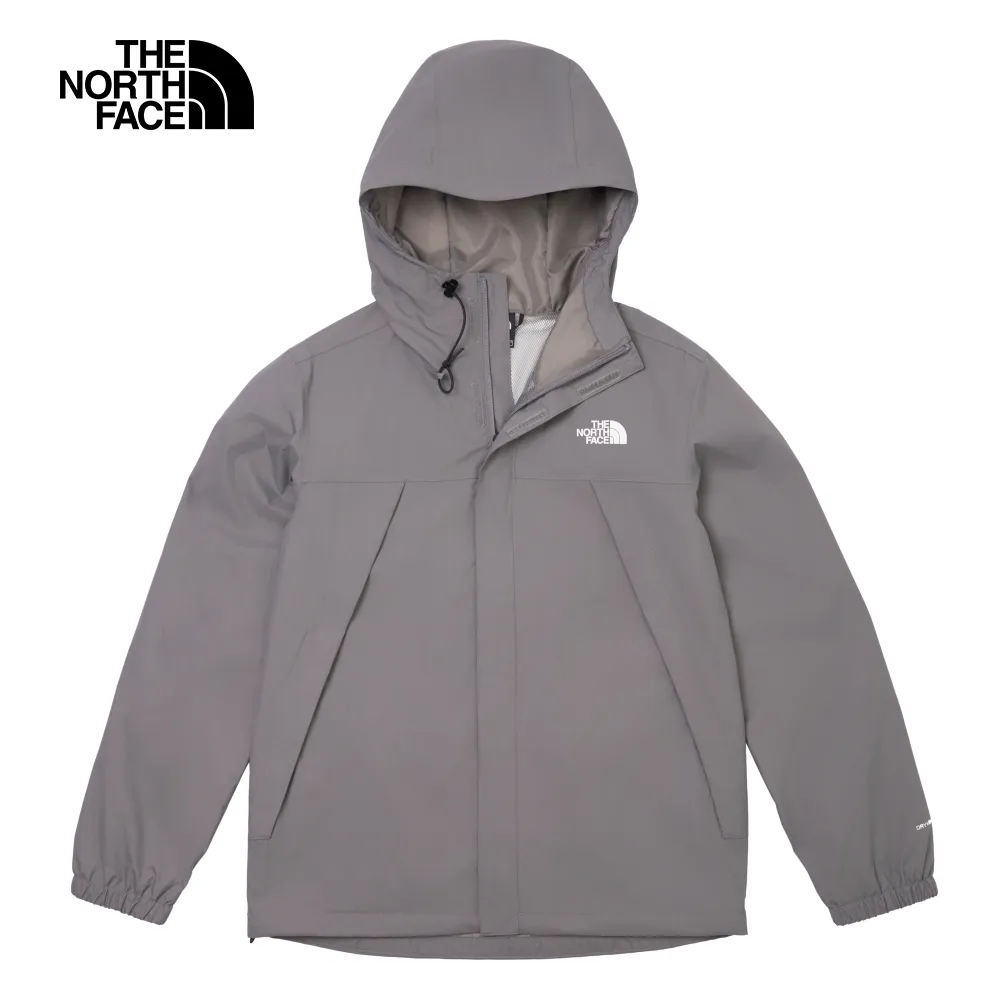 【The North Face】北面男款灰色防水透氣連帽衝鋒衣｜7QR5A91 歷史價格詳細信息