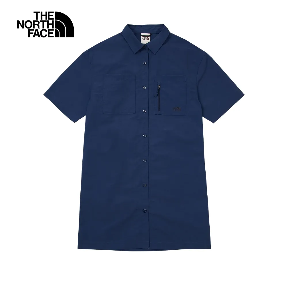 The North Face北面女款藍色水彩風景印花短袖T恤｜89W48K2 歷史價格詳細信息