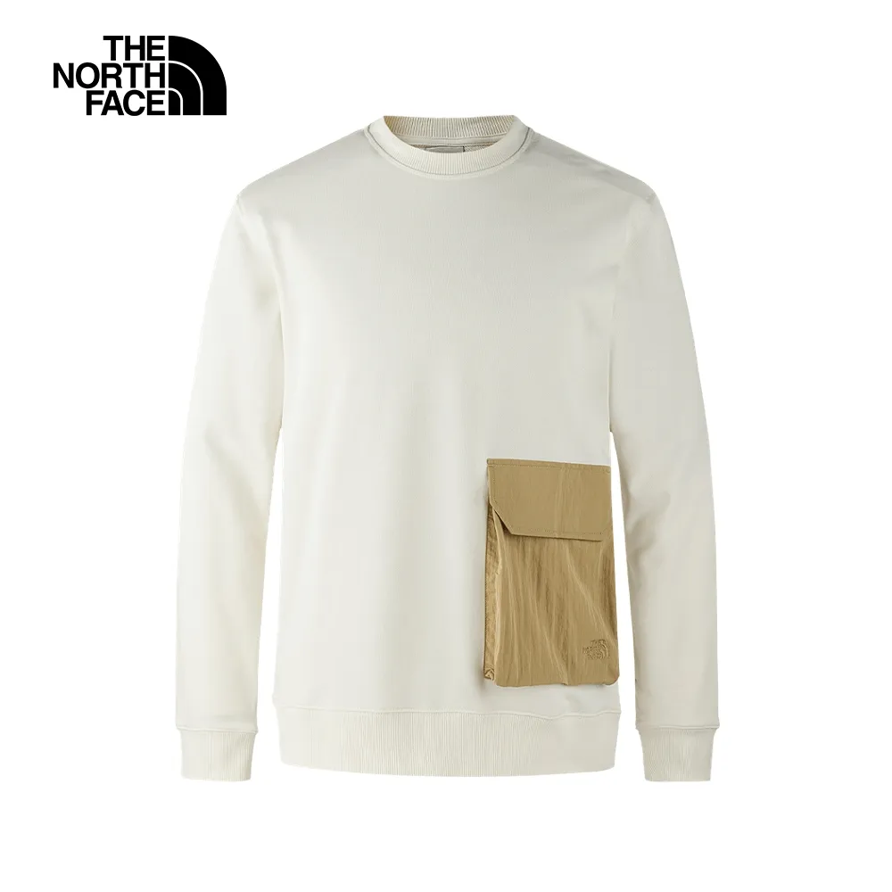 The North Face北面男款白色純棉大尺寸印花寬鬆長袖上衣｜86QHFN4 歷史價格詳細信息