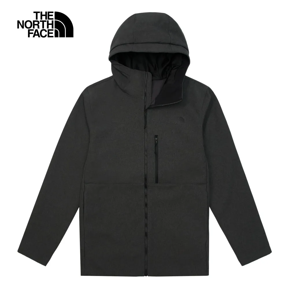 【The North Face】北面男款深灰色防水透氣連帽衝鋒衣｜8AUN0C5 歷史價格詳細信息