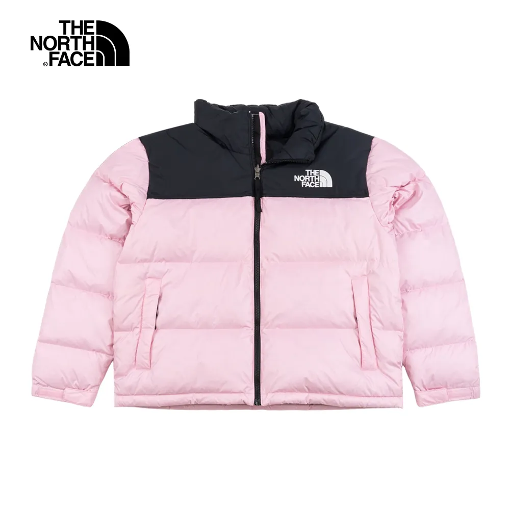 【The North Face】北面女款粉黑撞色防水透氣連帽衝鋒衣｜4U7T574 歷史價格詳細信息