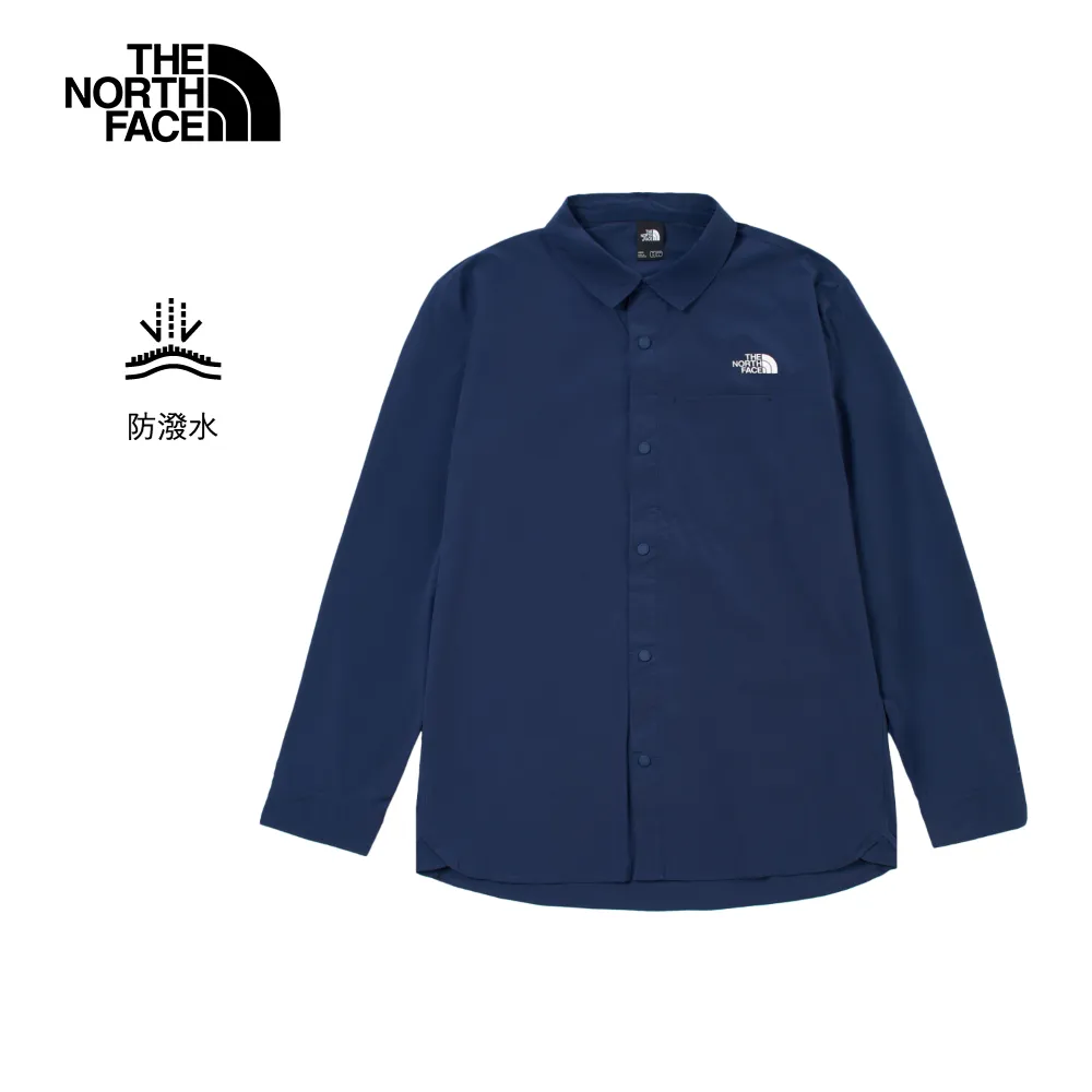 The North Face北面男款藍色DWR防潑水連帽羽絨外套｜87ZM5NO 800蓬鬆度 歷史價格詳細信息