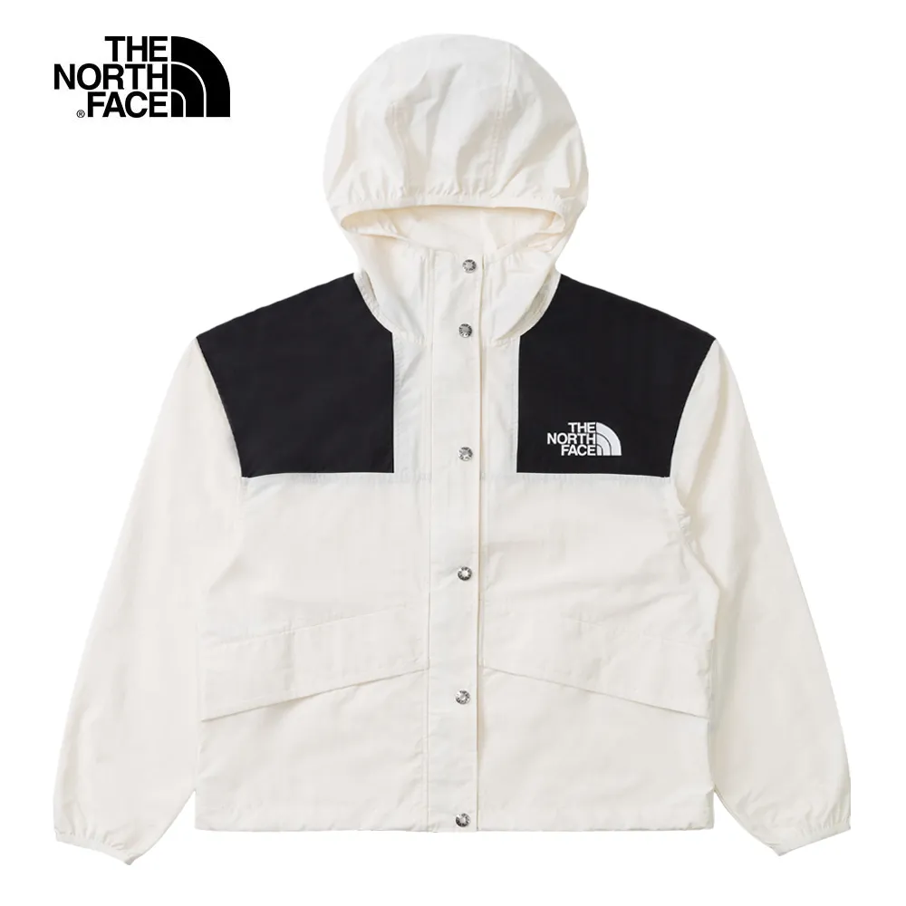 【The North Face】女 拼接防潑水舒適保暖可收納連帽羽絨外套/禦寒雪衣/3XEO-LE4 黑 歷史價格詳細信息