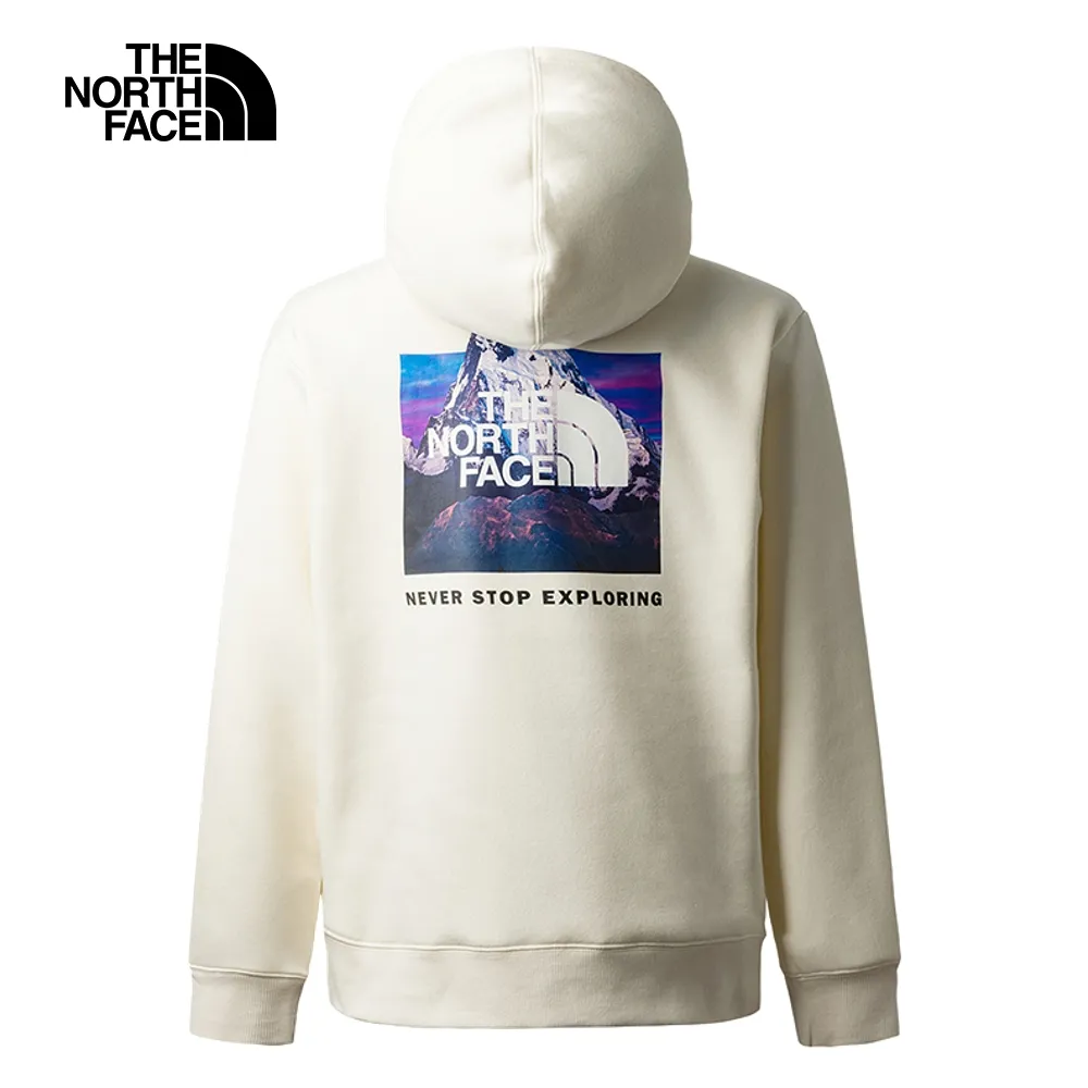 The North Face北面男款米白色背部簡約LOGO寬鬆大學T｜7QV3N3N 歷史價格詳細信息