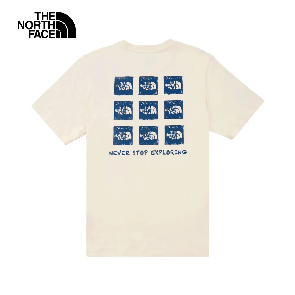 The North Face北面男款白色純棉大尺寸印花寬鬆長袖上衣｜86QHFN4 歷史價格詳細信息