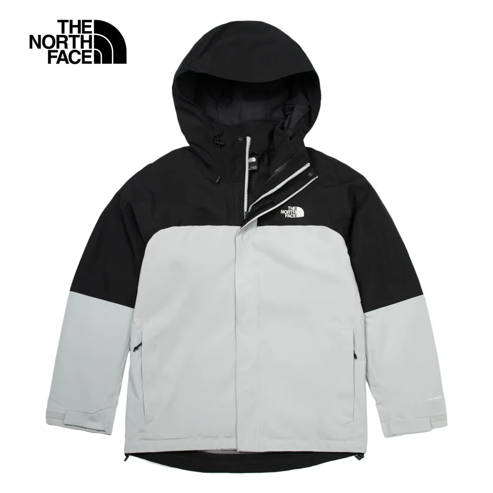 The North Face北面男款灰黑拼接舒適保暖立領抓絨外套｜83O9GVV 歷史價格詳細信息