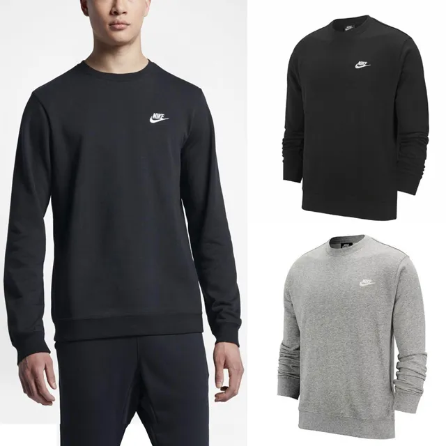 Nike 長袖上衣 NSW Club Fleece Swearshirts 女款 黑 經典 刷毛 大學T 衛衣 DQ5833-010 歷史價格詳細信息