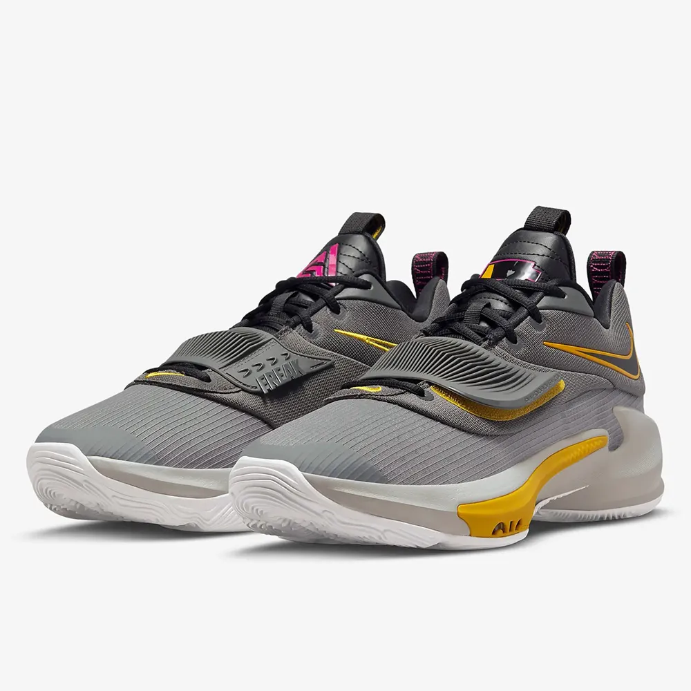Nike Zoom Freak 3 EP [DA0695-006] 男 籃球鞋 運動 明星款 字母哥 包覆 緩震 灰黑黃 歷史價格詳細信息