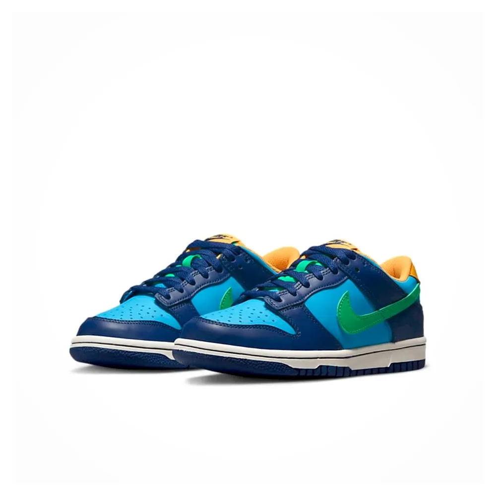Nike Dunk Low GS 大童 藍白紅 低筒 運動 網布 拼接 休閒 休閒鞋 HF5742-111 歷史價格詳細信息