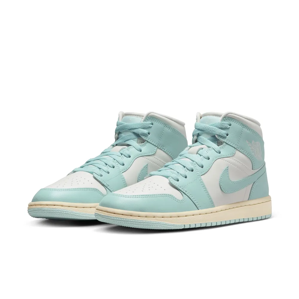 【NIKE】WMNS AIR JORDAN 1 MID 籃球鞋 女鞋 青檸藍-BQ6472701 歷史價格詳細信息