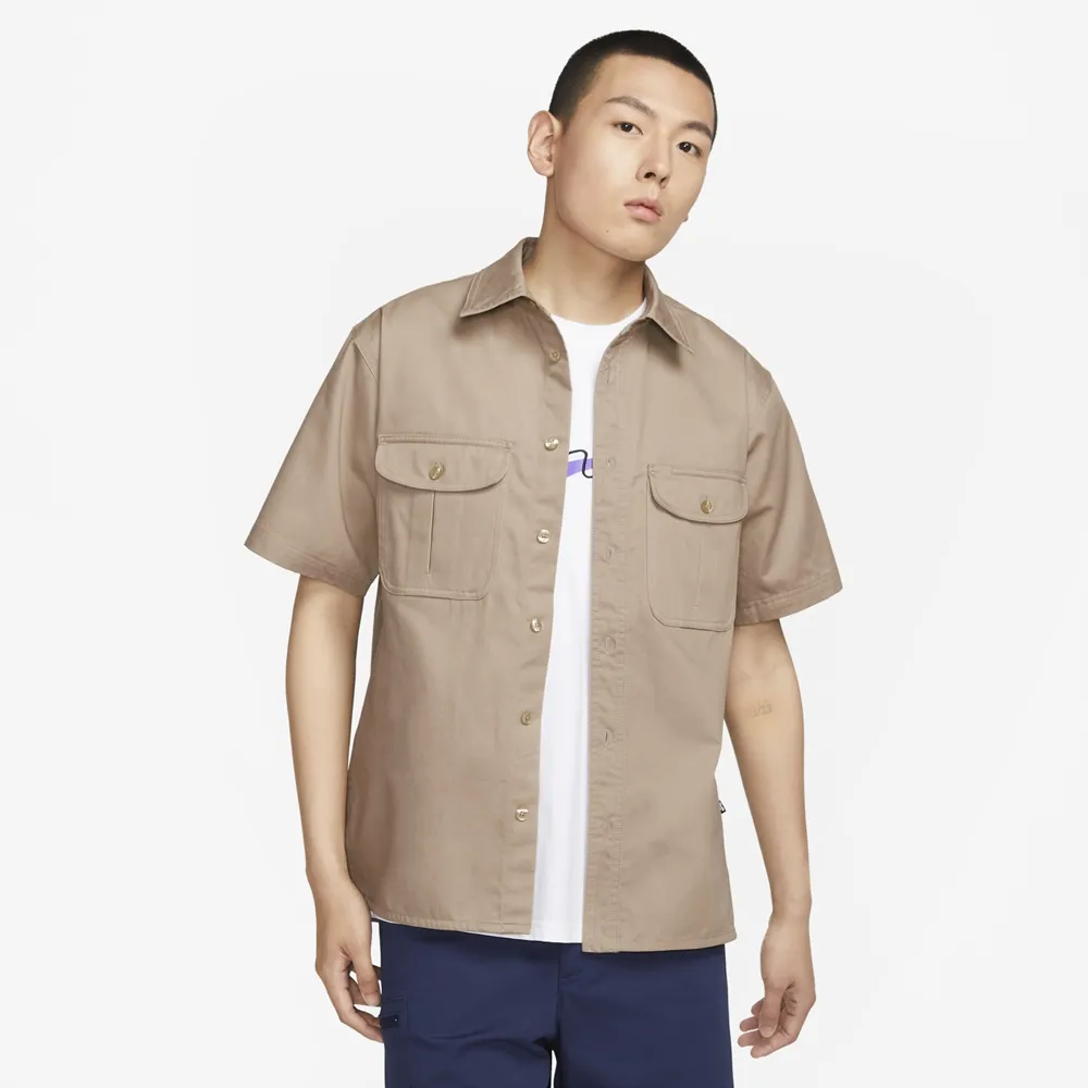 Nike 短袖 SB Tanglin 男款 卡其 襯衫 寬鬆 中磅 多口袋 小標【ACS】 FQ0400-247 歷史價格詳細信息