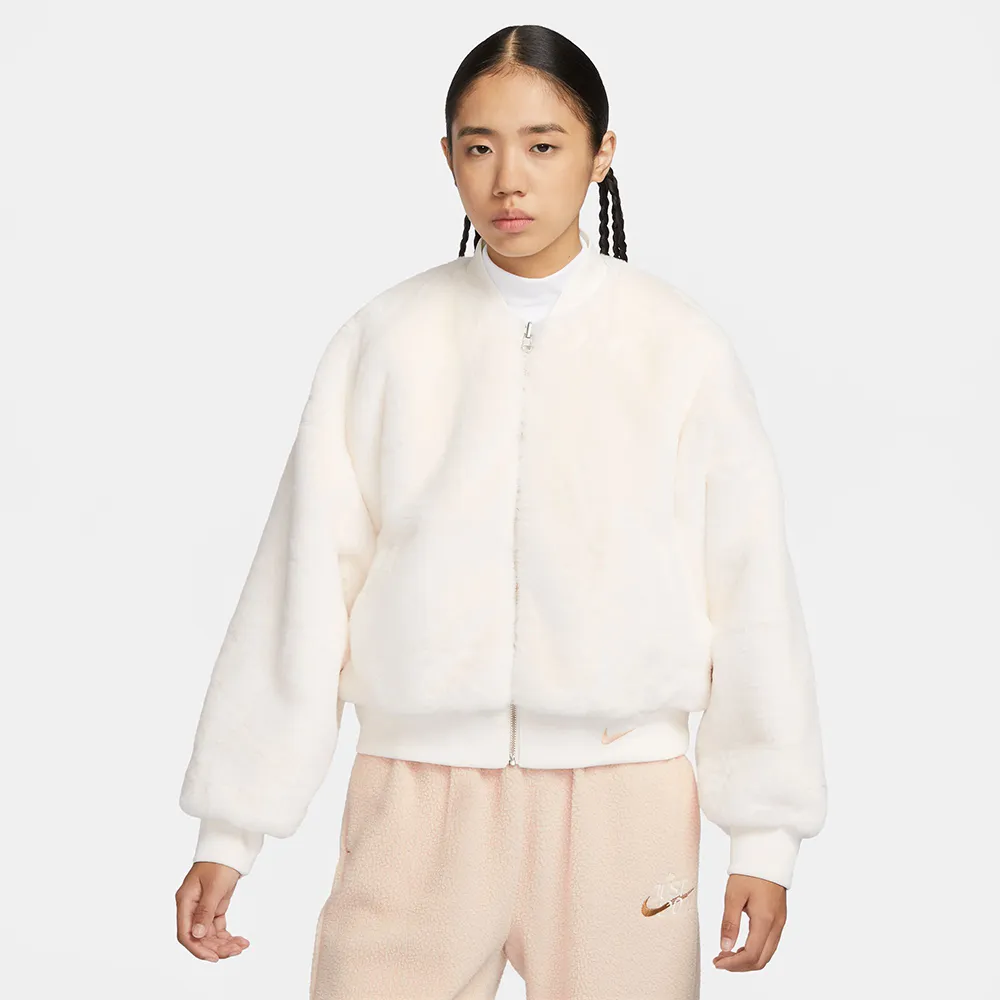 NIKE 女 AS W NSW FAUX FUR BOMBEER 運動外套 百搭 雙面穿 - FB8693133 歷史價格詳細信息
