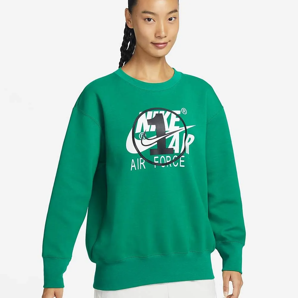 NIKE 長袖上衣 AS W NSW STYLE FLC CREW OS 女 FB7651365 綠 歷史價格詳細信息