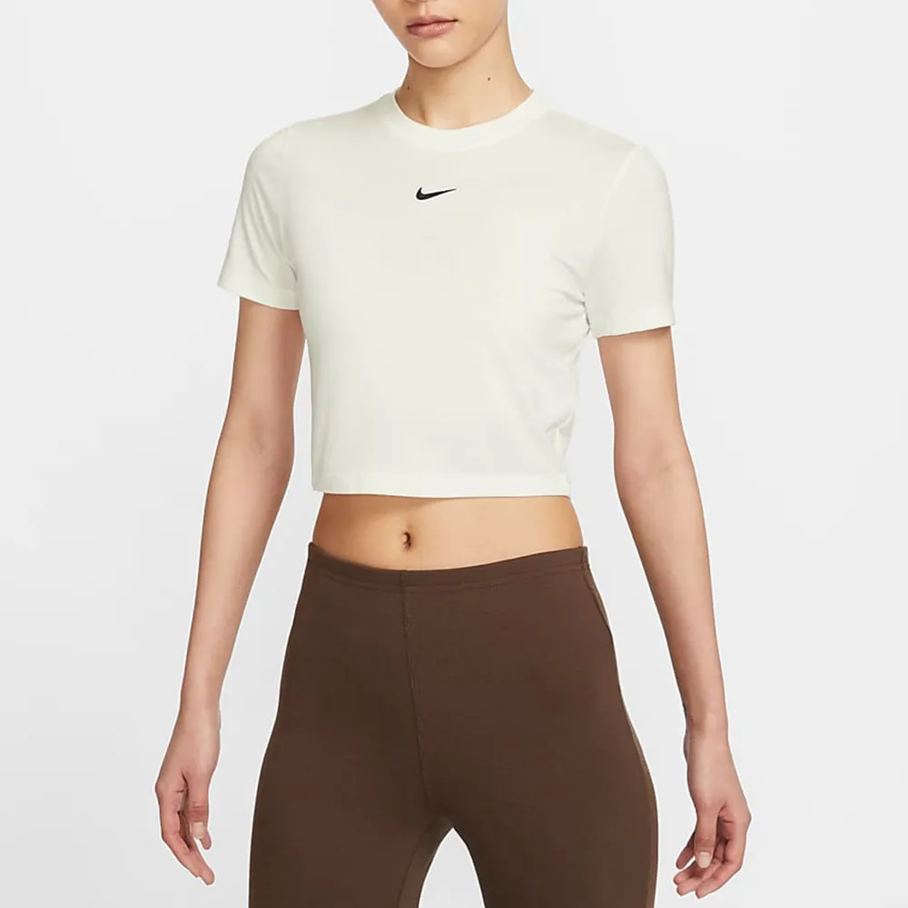 NIKE AS W NSW TEE ESSNTL CRP ICN FT 白 LOGO短T 短版 短袖 女 夏日 BV6176-100 歷史價格詳細信息