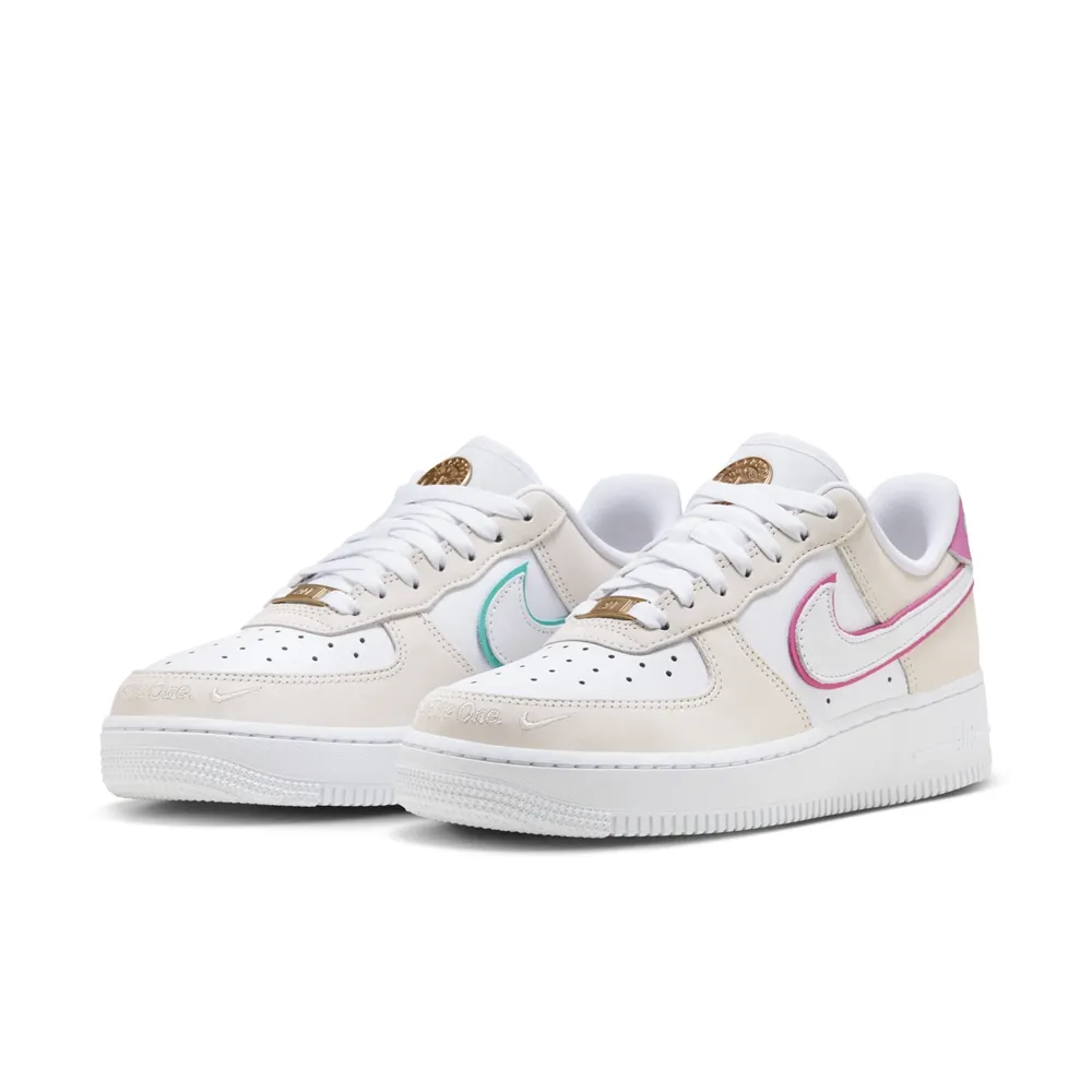 Nike 女鞋 Wmns Air Force 1 07 LX 綠 米白 紫 天然材質 女鞋 ACS CZ0268-300 歷史價格詳細信息