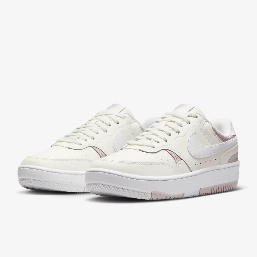 休閒鞋 Gamma Force 女鞋 黑 白 復古 皮革 厚底 增高 白勾 FQ6476-010 歷史價格詳細信息