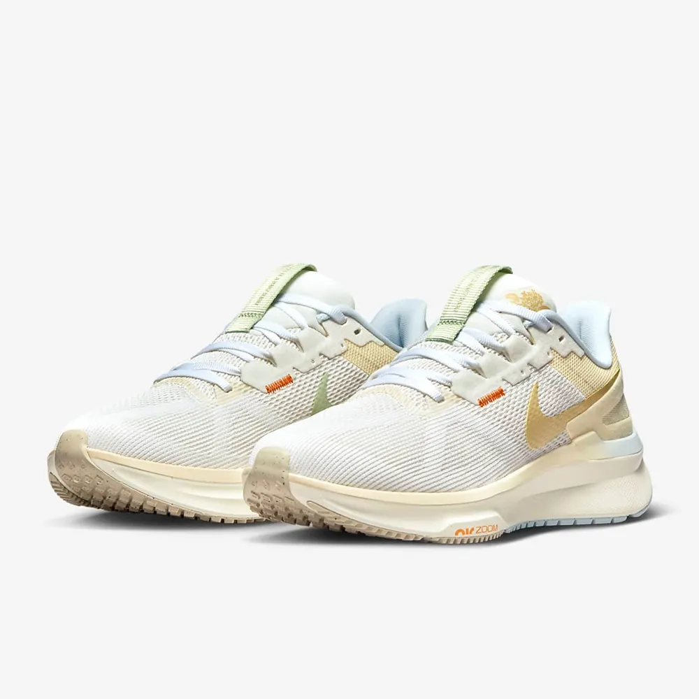 Nike W Air Zoom Structure 25 [FV3635-171] 女 慢跑鞋 運動 路跑 緩震 米白黃 歷史價格詳細信息