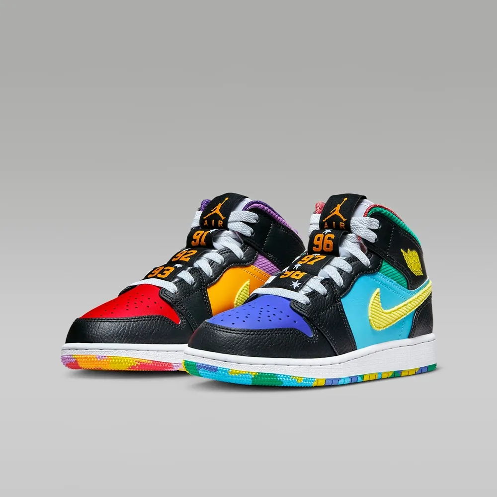 Nike 童鞋 Jordan 1 Mid ALT 紅 黃 幼鞋 小童鞋 魔鬼氈 AJ1 【ACS】 DJ6250-067 歷史價格詳細信息
