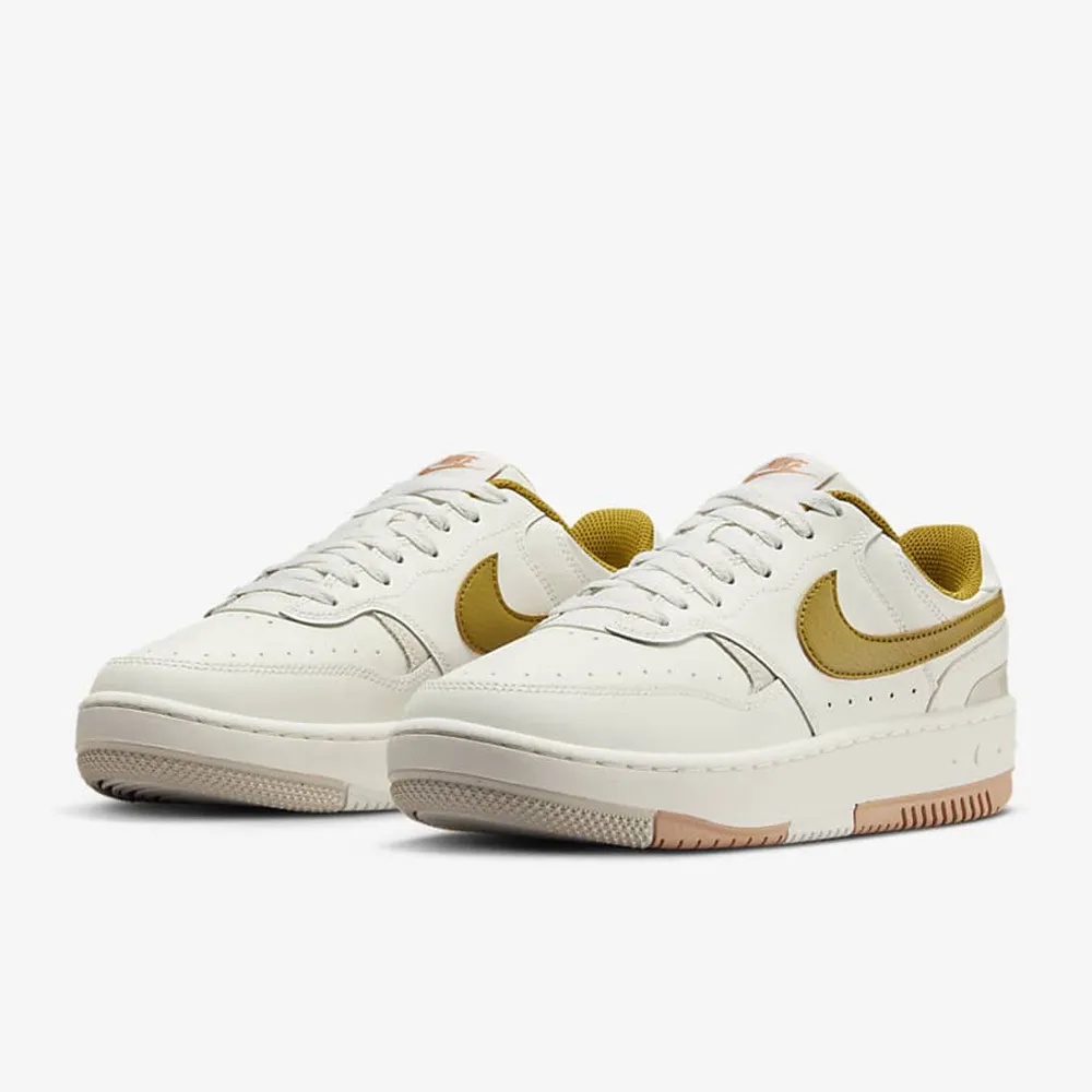 休閒鞋 Gamma Force 女鞋 黑 白 復古 皮革 厚底 增高 白勾 FQ6476-010 歷史價格詳細信息