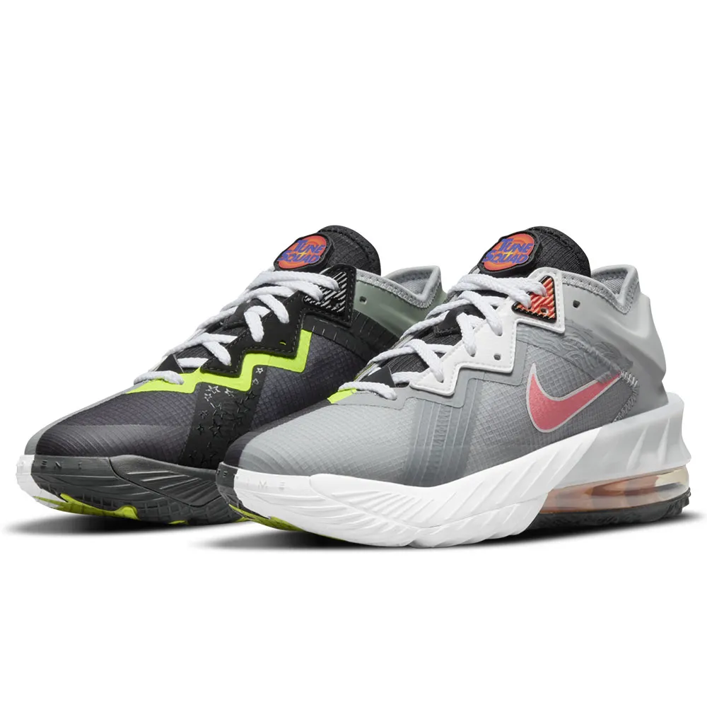 Nike LeBron XVIII Low (GS) 大童 黑灰 避震 包覆 運動 藍球鞋 DJ3760-005 歷史價格詳細信息