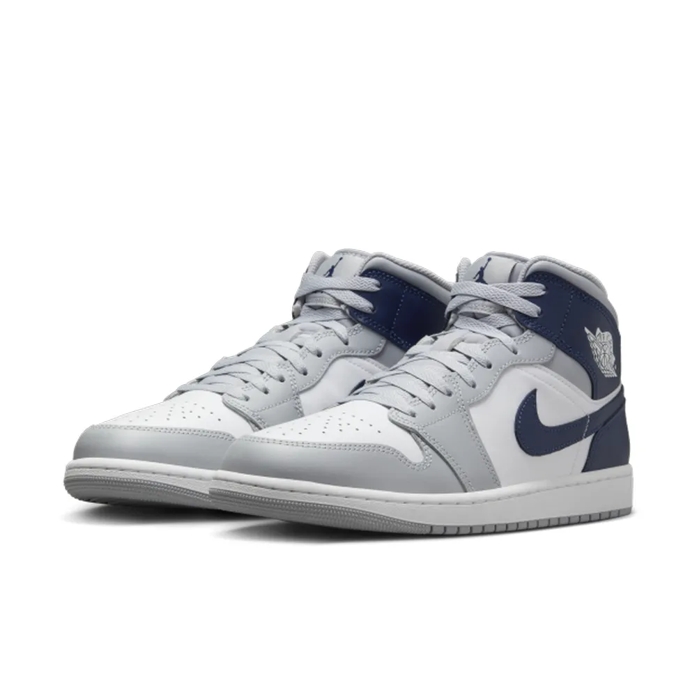Nike Air Jordan 1 Mid [DQ8426-154] 男 休閒鞋 運動 喬丹 中筒 皮革 AJ1 白藍紫 歷史價格詳細信息