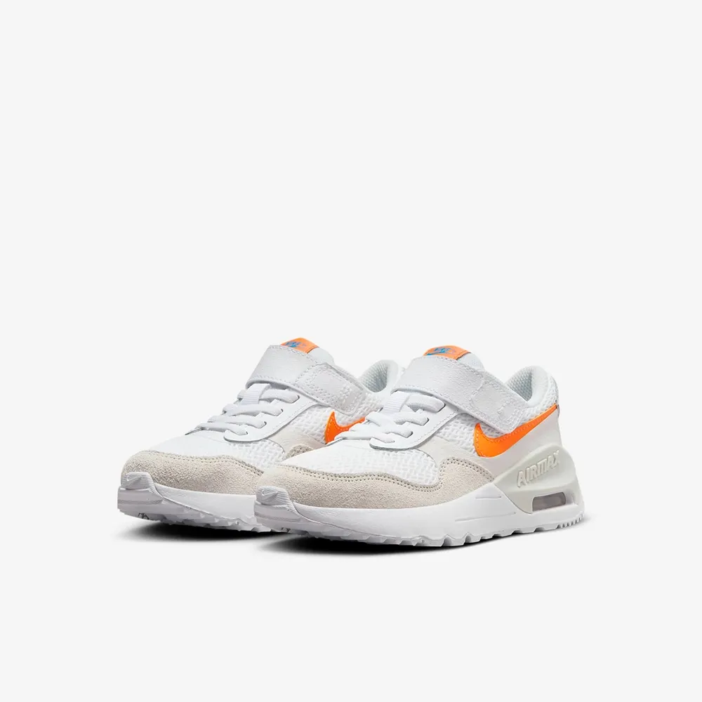 Nike 童鞋 Air Max Systm PS 白 藍 氣墊 中童鞋 魔鬼氈 運動鞋 【ACS】 DQ0285-106 歷史價格詳細信息