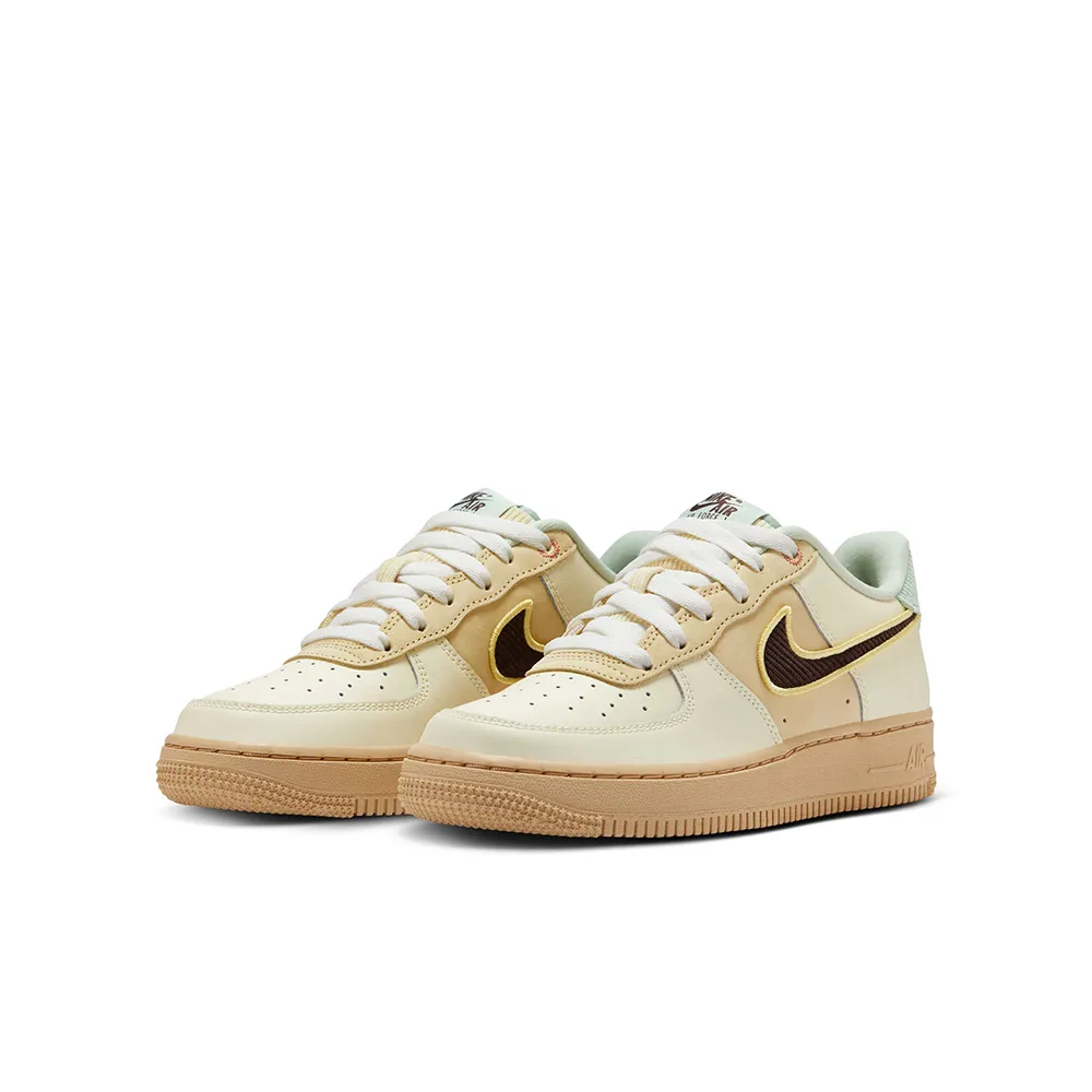 【NIKE】AIR FORCE 1 LV8 GS 休閒鞋 童鞋 女鞋 大童 白 螢光黃-DV1680100 歷史價格詳細信息