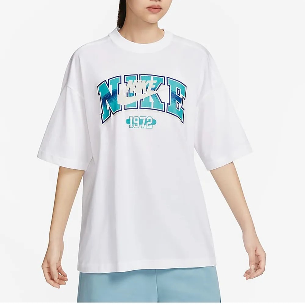 NIKE 女 AS W NSW SS TOP GCEL 短袖上衣 休閒 寬鬆 印花 棉質 - FQ7011100 歷史價格詳細信息