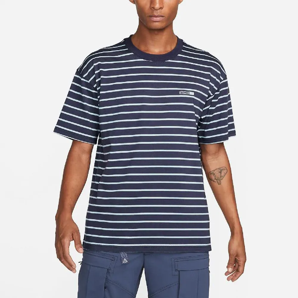 Nike ACG Stripe Tee 短T 條紋T 短袖 男女款 小Logo 環保材質 黑白 灰橘 任選【ACS】 歷史價格詳細信息
