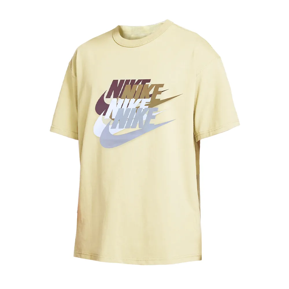 NIKE NSW 奶油黃 FN3697-113 淺綠 FN3697-312 疊印LOGO 寬版 短T 男女 DOT聚點 歷史價格詳細信息