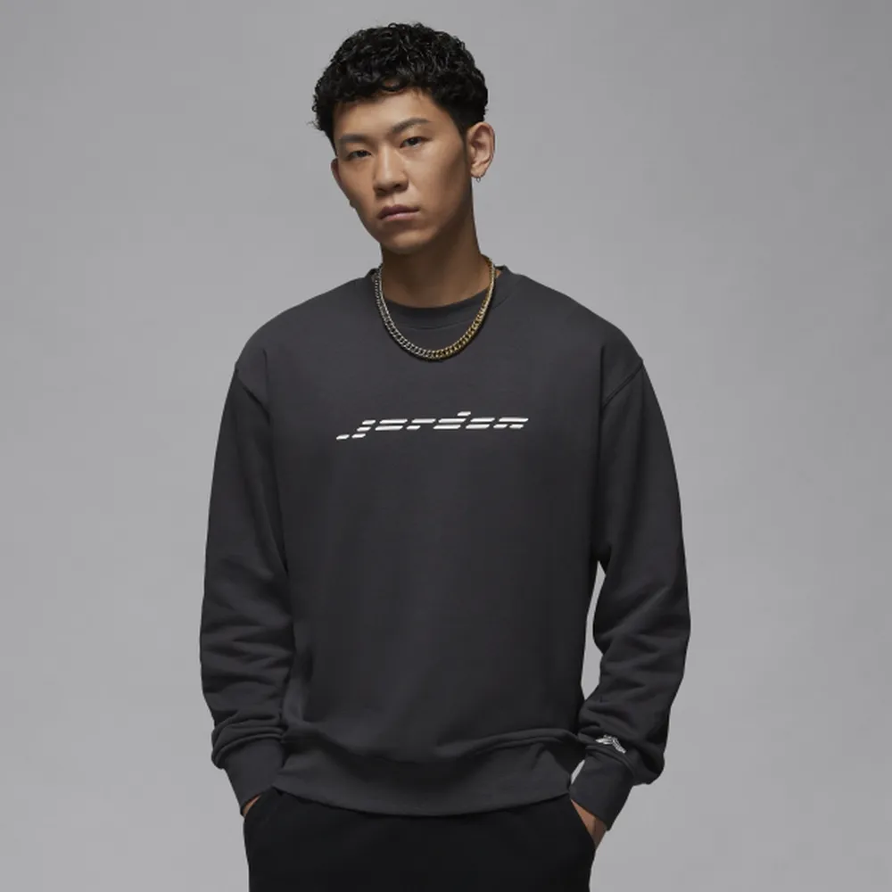 【NIKE】AS M J FLC CREW JT 男款 長袖上衣 大學T 喬丹 藍灰色-HF7846028 歷史價格詳細信息