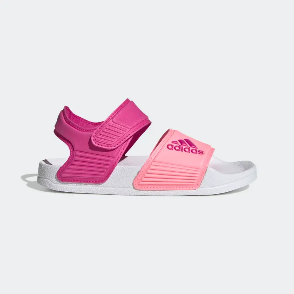 【ADIDAS】ADILETTE 童鞋 中大童 拖鞋 粉白-IE2608 歷史價格詳細信息
