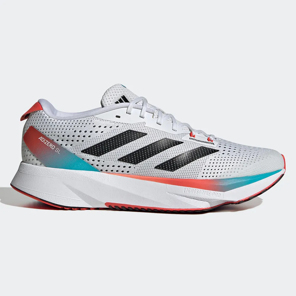Adidas Adizero SL J [IF5542] 大童 慢跑鞋 運動鞋 支撐 彈力 緩震 粉筆白 藍 歷史價格詳細信息