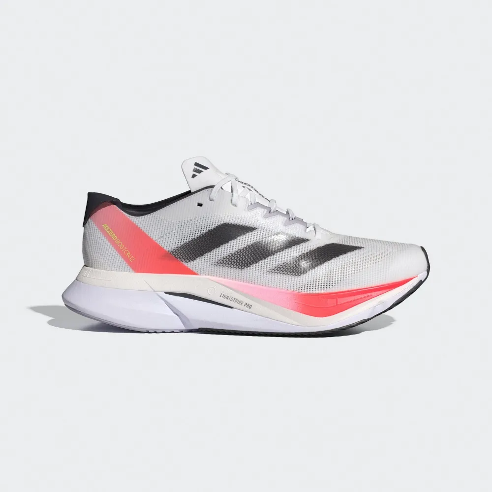 Adidas Adizero Boston 12 M [IF9210] 男女 慢跑鞋 運動 競速 跑鞋 避震 輕量 白紅 歷史價格詳細信息