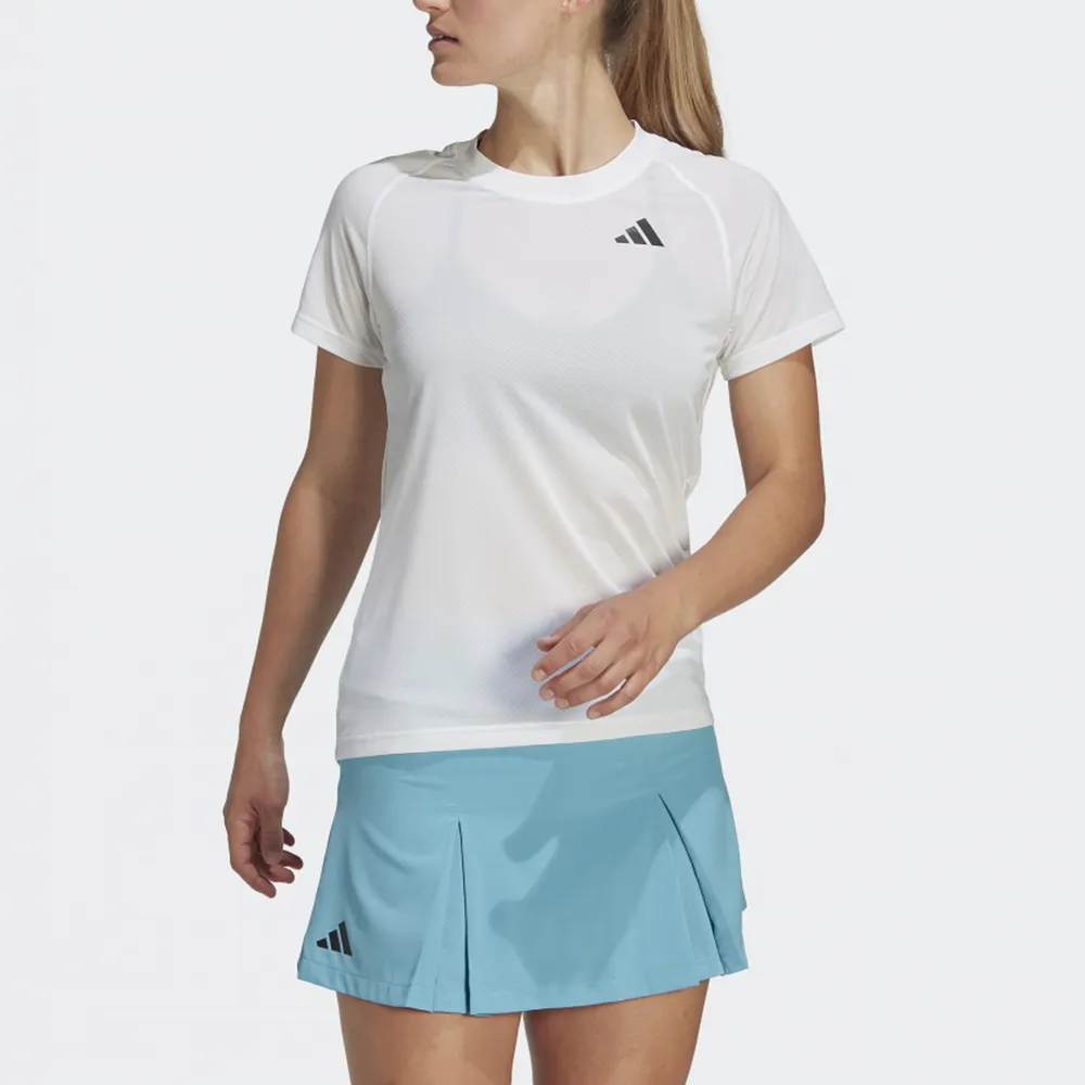 Adidas Club Tee [HS1449] 女 短袖上衣 網球 運動 休閒 吸濕 排汗 透氣 舒適 白 歷史價格詳細信息