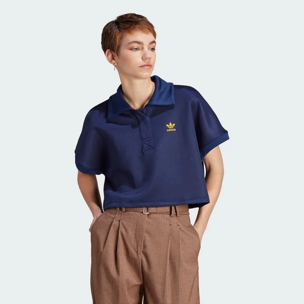 【ADIDAS】CROPPED POLO OS 短袖POLO 女 綠色-IK0419 歷史價格詳細信息