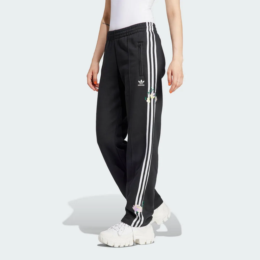 【ADIDAS】FLOWER PANTS 長褲 女 黑色-IJ7086 歷史價格詳細信息