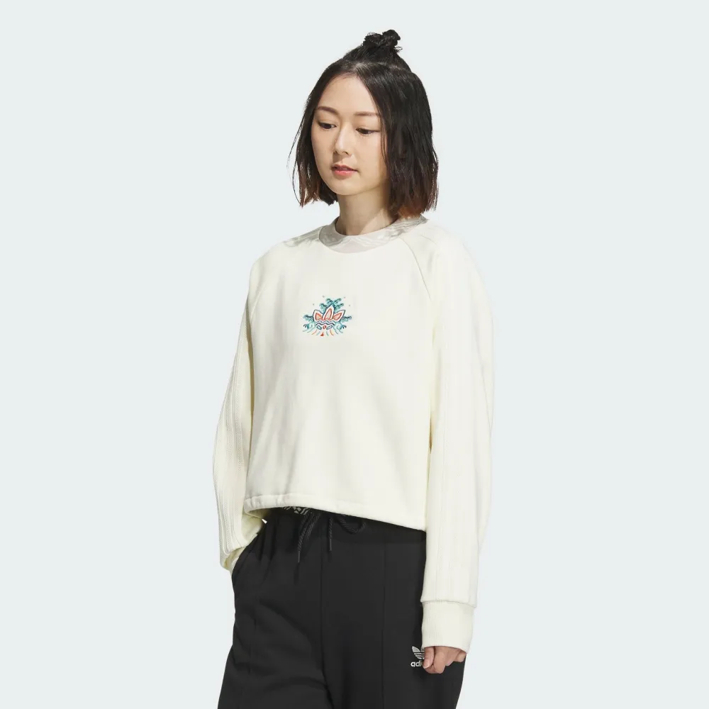 【ADIDAS】CNY新年 JAC CREW NECK 圓領套頭衫 大學T 女 紅色-IX4228 歷史價格詳細信息