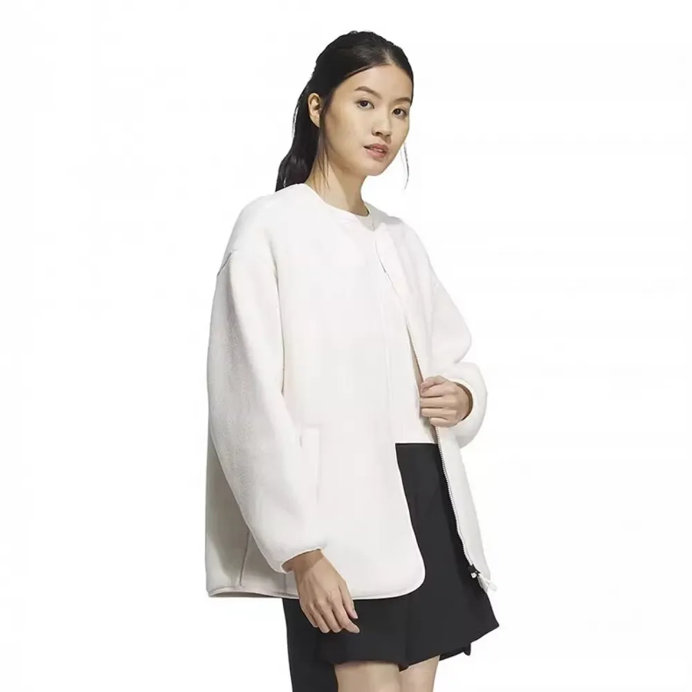 【ADIDAS】LOUNGE WARM JKT 休閒外套 女 白色-IZ3146 歷史價格詳細信息