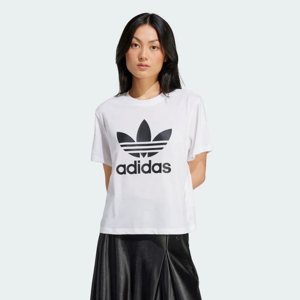 ADIDAS BOXY T-SHIRT 女短袖上衣 GN3160 黑 歷史價格詳細信息