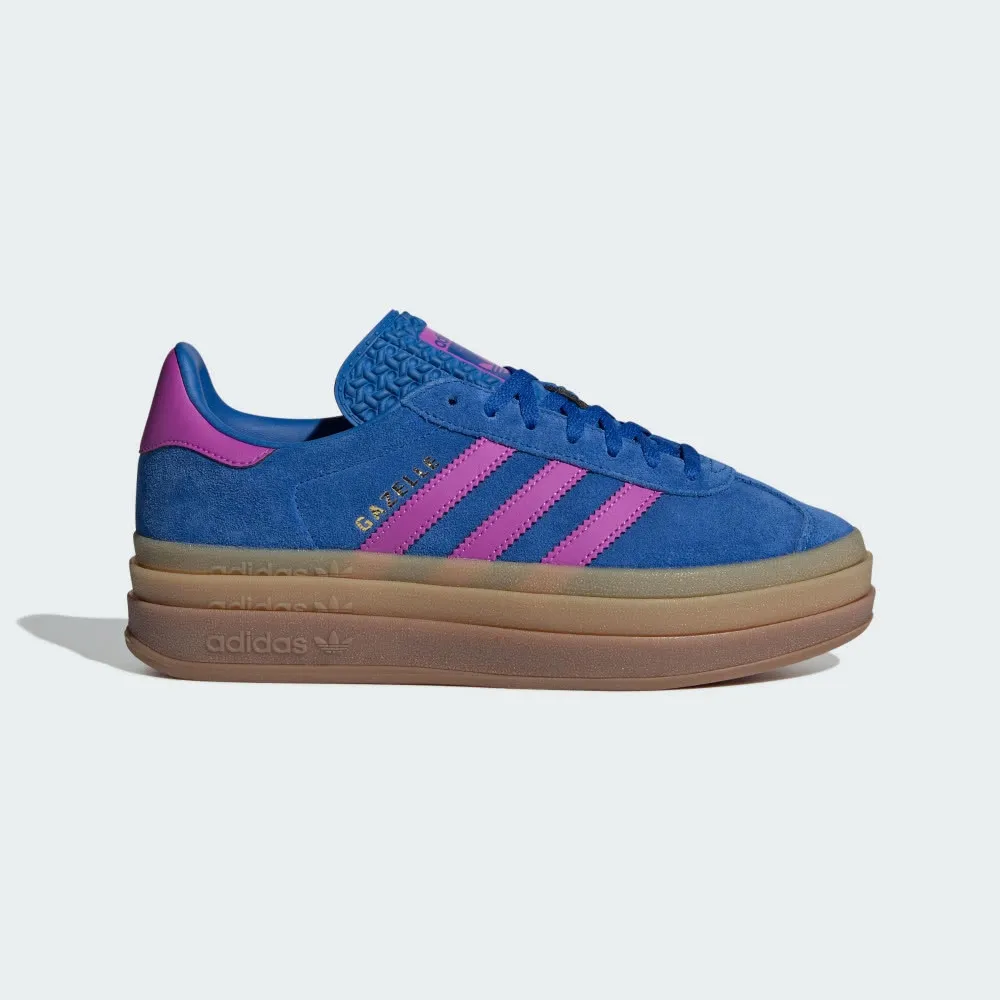 【ADIDAS】GAZELLE BOLD W 休閒鞋 女鞋 藍 粉-IG4390 歷史價格詳細信息