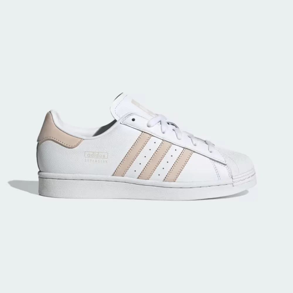 【ADIDAS】SUPERSTAR W 休閒鞋 女鞋 白粉-IE3001 歷史價格詳細信息