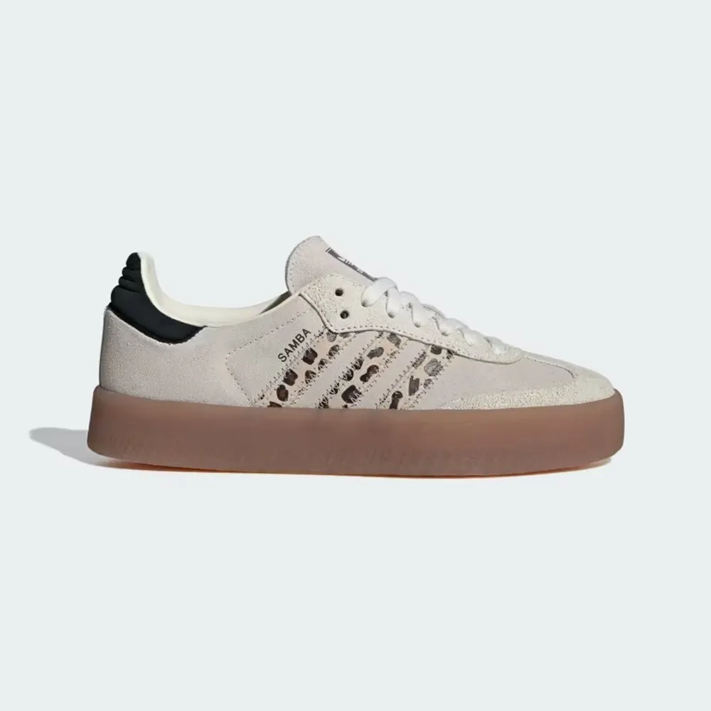 Adidas Sambae W JI1350 女 休閒鞋 運動 經典 三葉草 厚底 增高 膠底 黑 白 歷史價格詳細信息